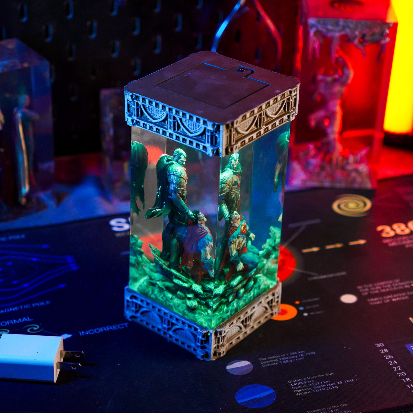 Superhero Epoxy Resin Lamp 4