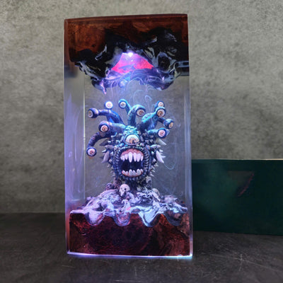 Beholder's Eye Resin Lamp
