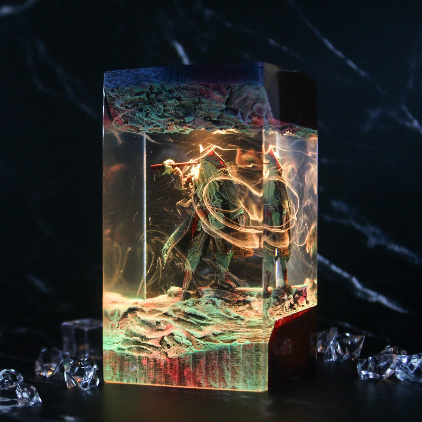 Davy Jones Resin Lamp