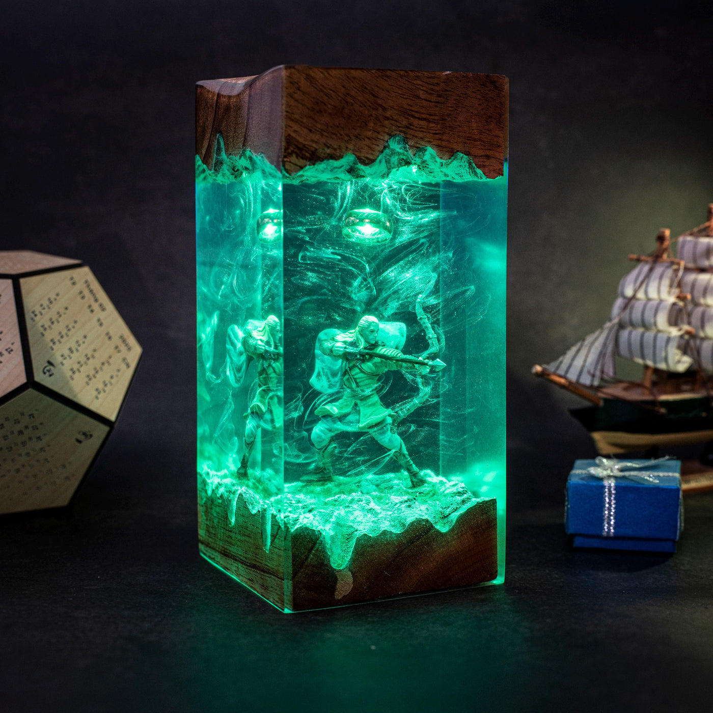 Elven Prince Resin Lamp