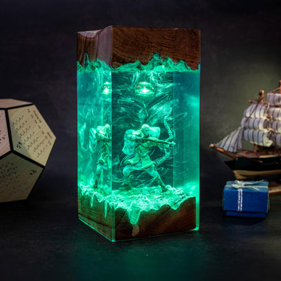 Elven Prince Resin Lamp