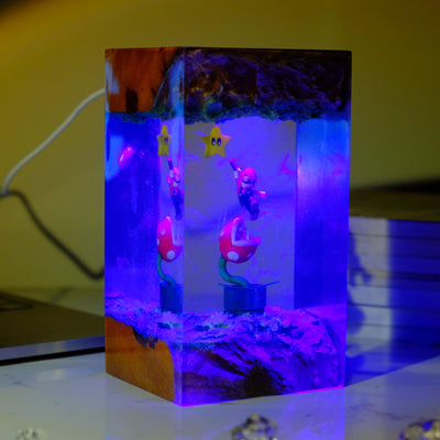 Super Mario Resin Lamp 2