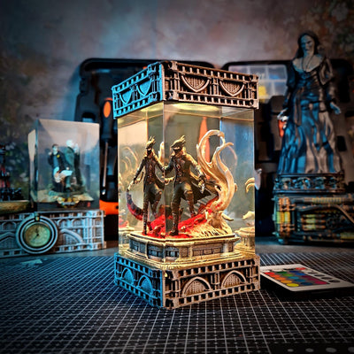 Hunter Resin Lamp