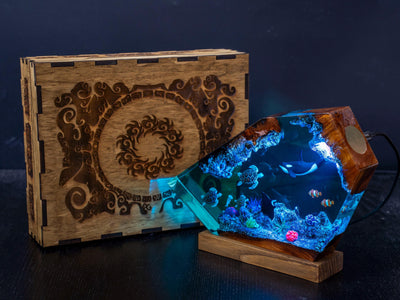 Axolotl Resin Lamp 3