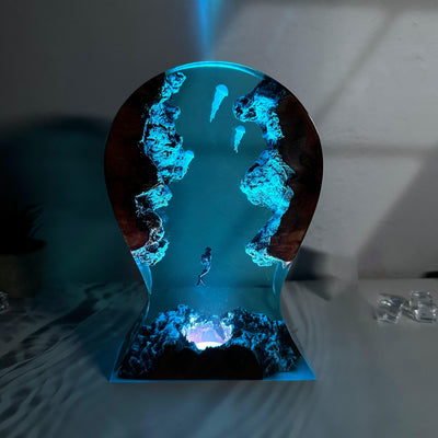 Headphone holder resin epoxy lamp 2
