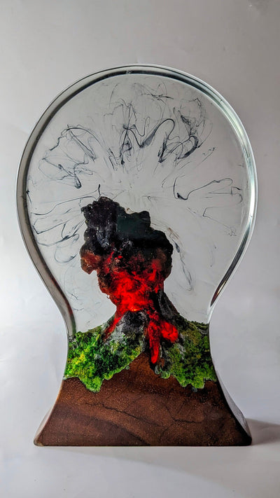 Resin Headphone Stand Volcano