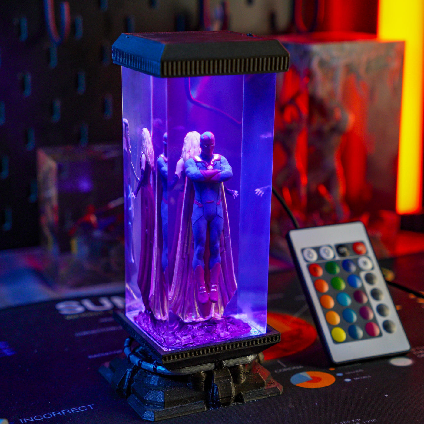 Superhero Epoxy Resin Lamp 5