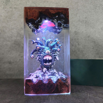 Beholder's Eye Resin Lamp