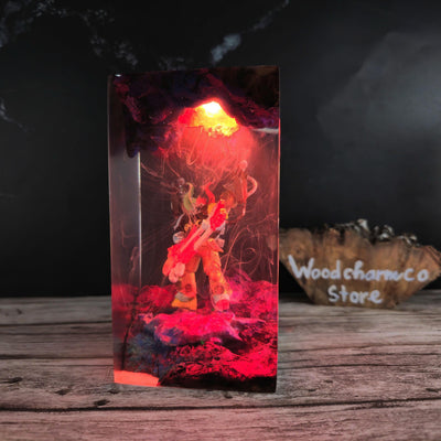 Spacemarine Warhammer Resin Lamp