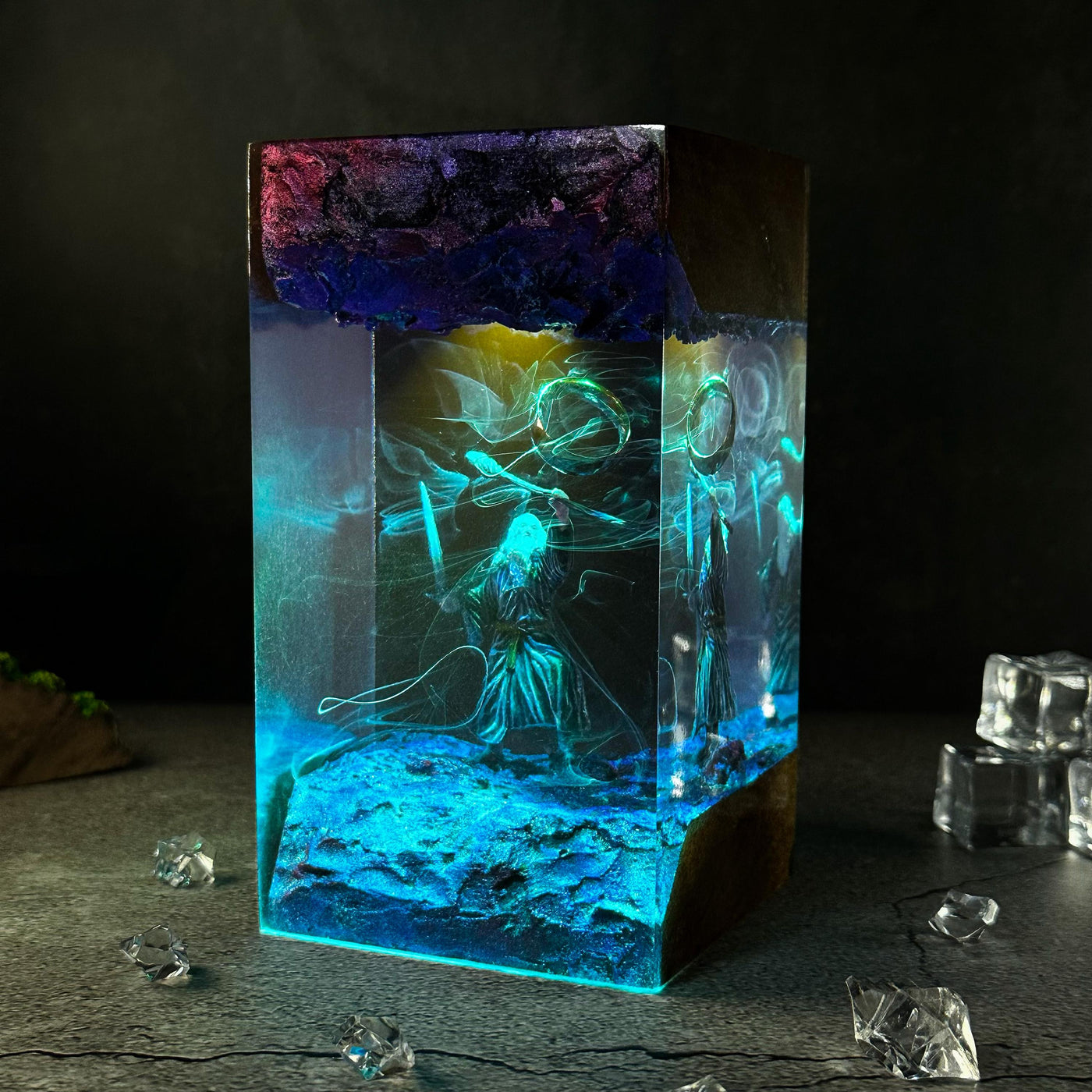 Elven Prince Resin Lamp