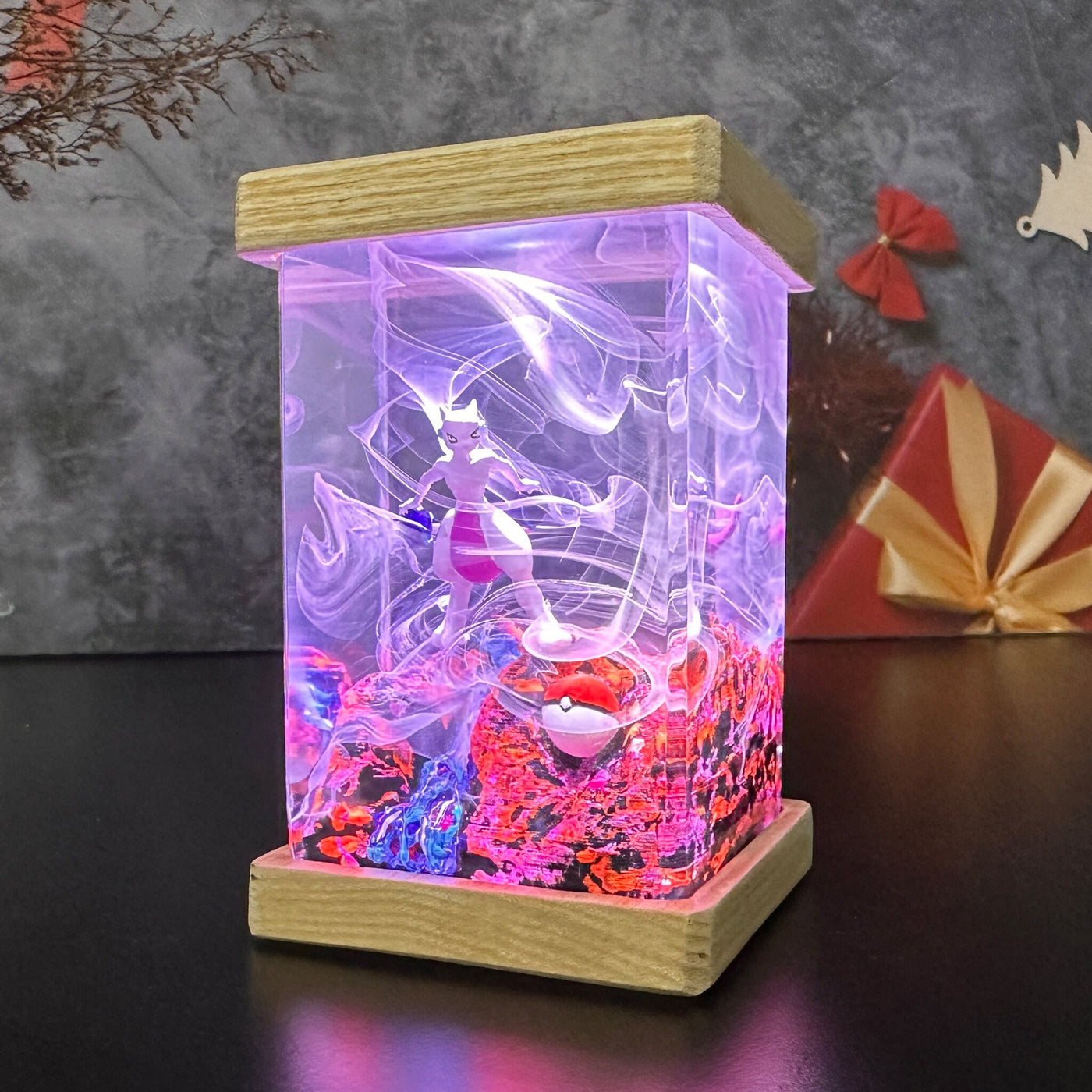 Mewtwo Resin Lamp 2