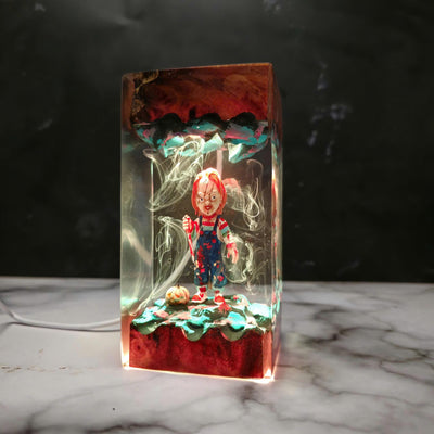 Chucky Halloween Resin Lamp