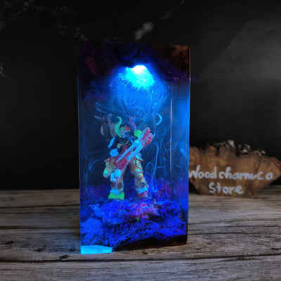 Spacemarine Warhammer Resin Lamp