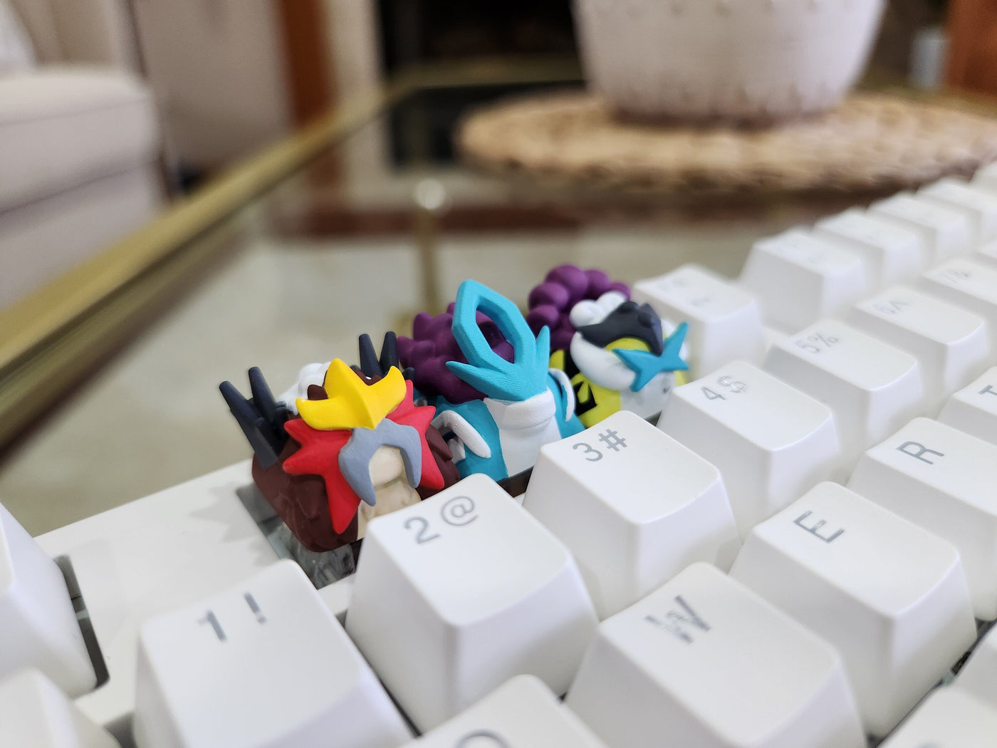 Pok.emon Legendary Ent.ei, Suic.une, Rai.kou Keycaps