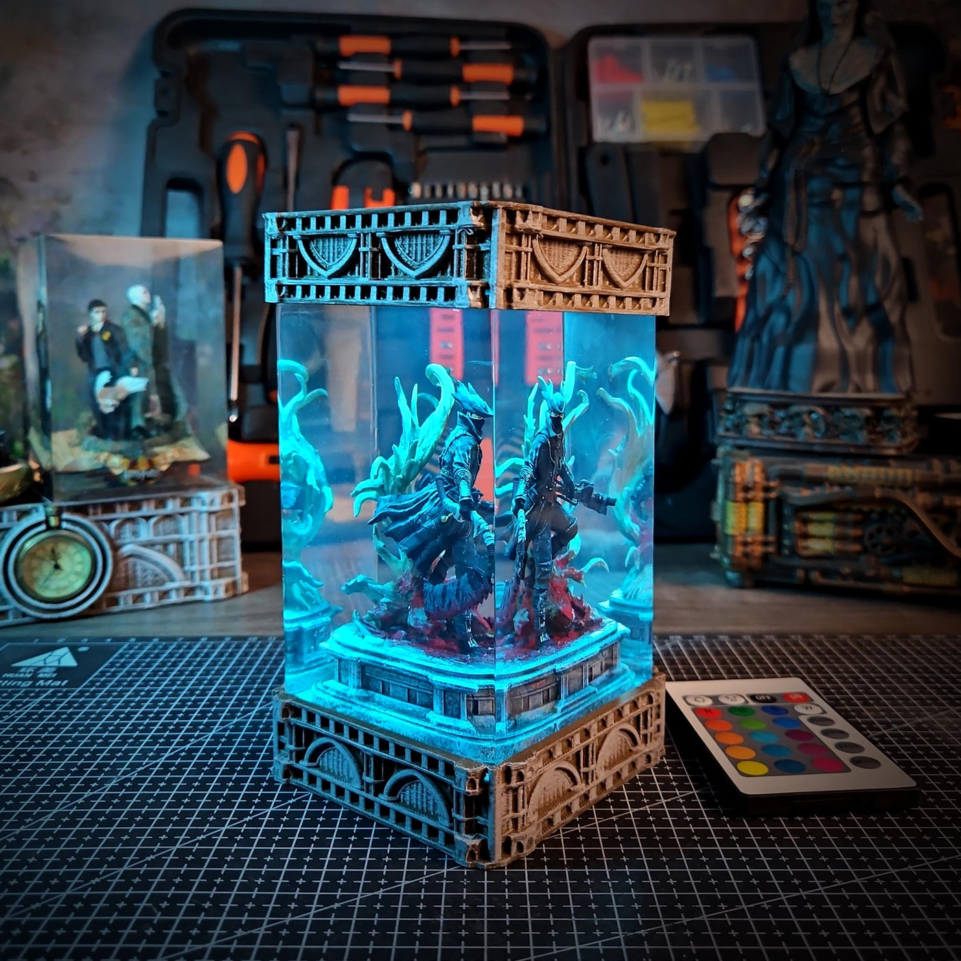 Hunter Resin Lamp