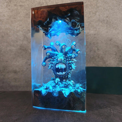 Beholder's Eye Resin Lamp