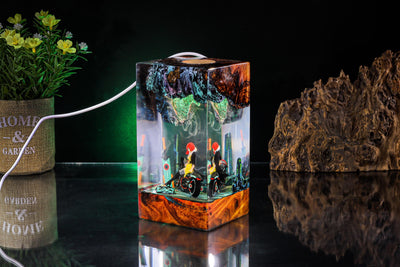 Red from the game Transistor Resin Lamp