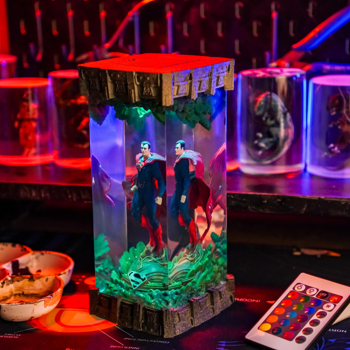 Superhero Epoxy Resin Lamp 7