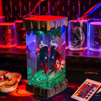 Superhero Epoxy Resin Lamp 7