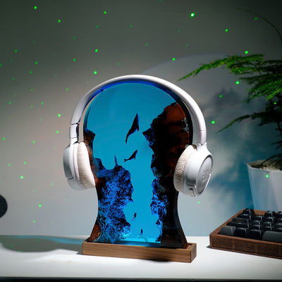 Headphone Scuba Diver Resin Lamp