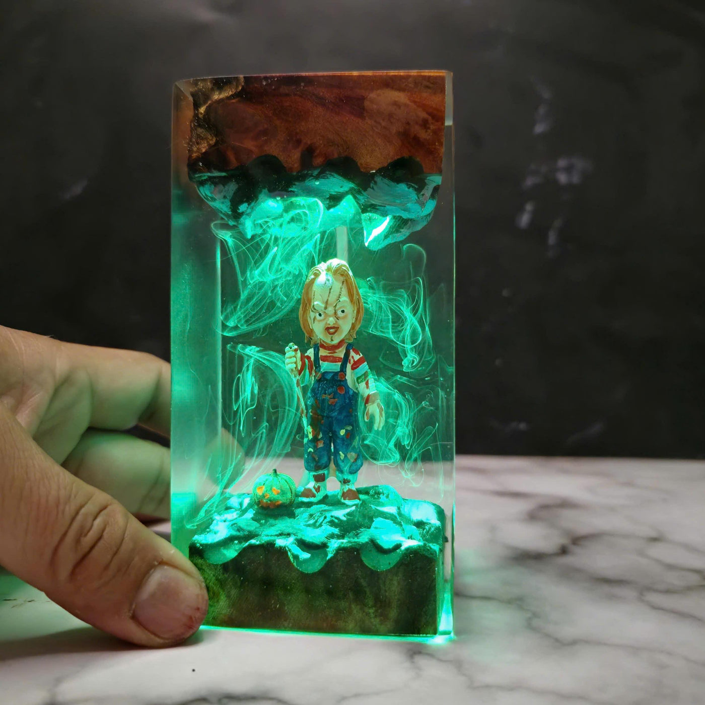 Chucky Halloween Resin Lamp