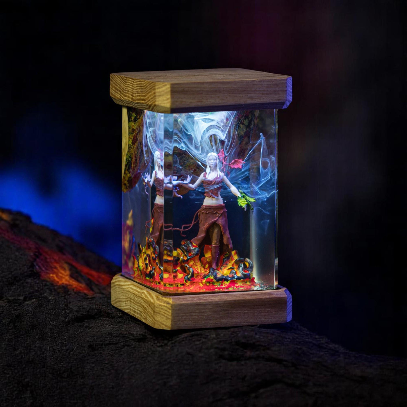 Handmade Mother's Dragon lamp