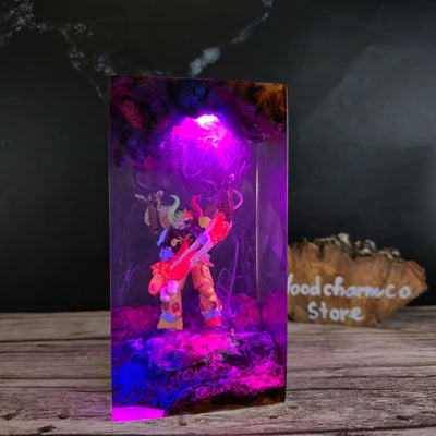Spacemarine Warhammer Resin Lamp