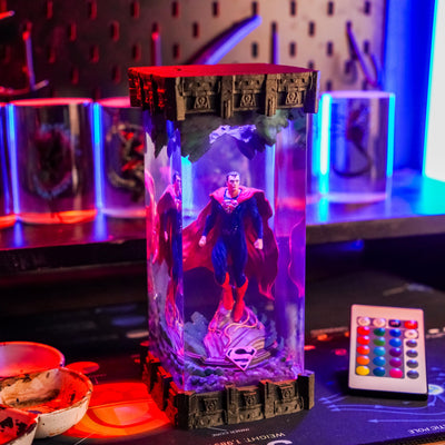 Superhero Epoxy Resin Lamp 7