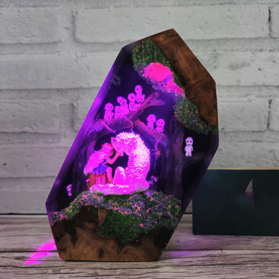 Princess Mononoke Resin Lamp