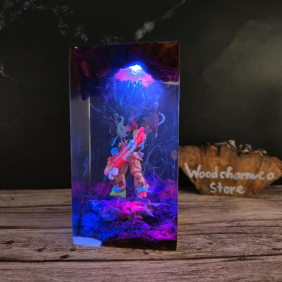 Spacemarine Warhammer Resin Lamp