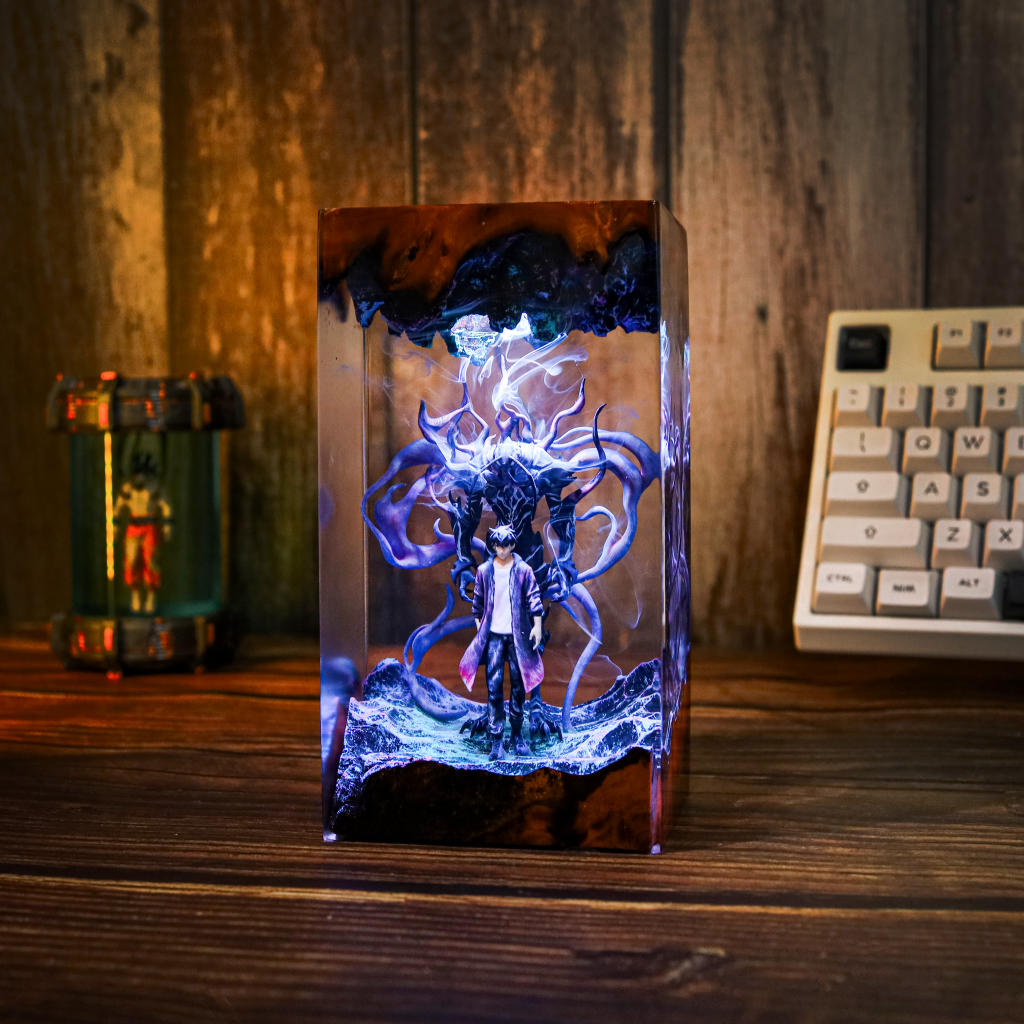 Sung Jinwoo Figure Epoxy lamp