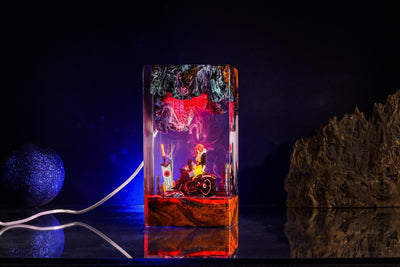 Red from the game Transistor Resin Lamp