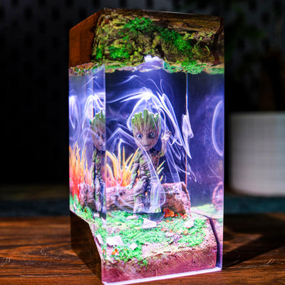 Baby Gro.ot Resin Lamp