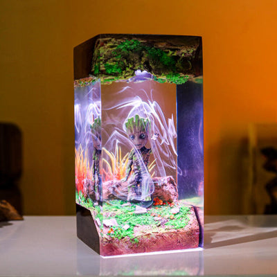 Baby Gro.ot Resin Lamp