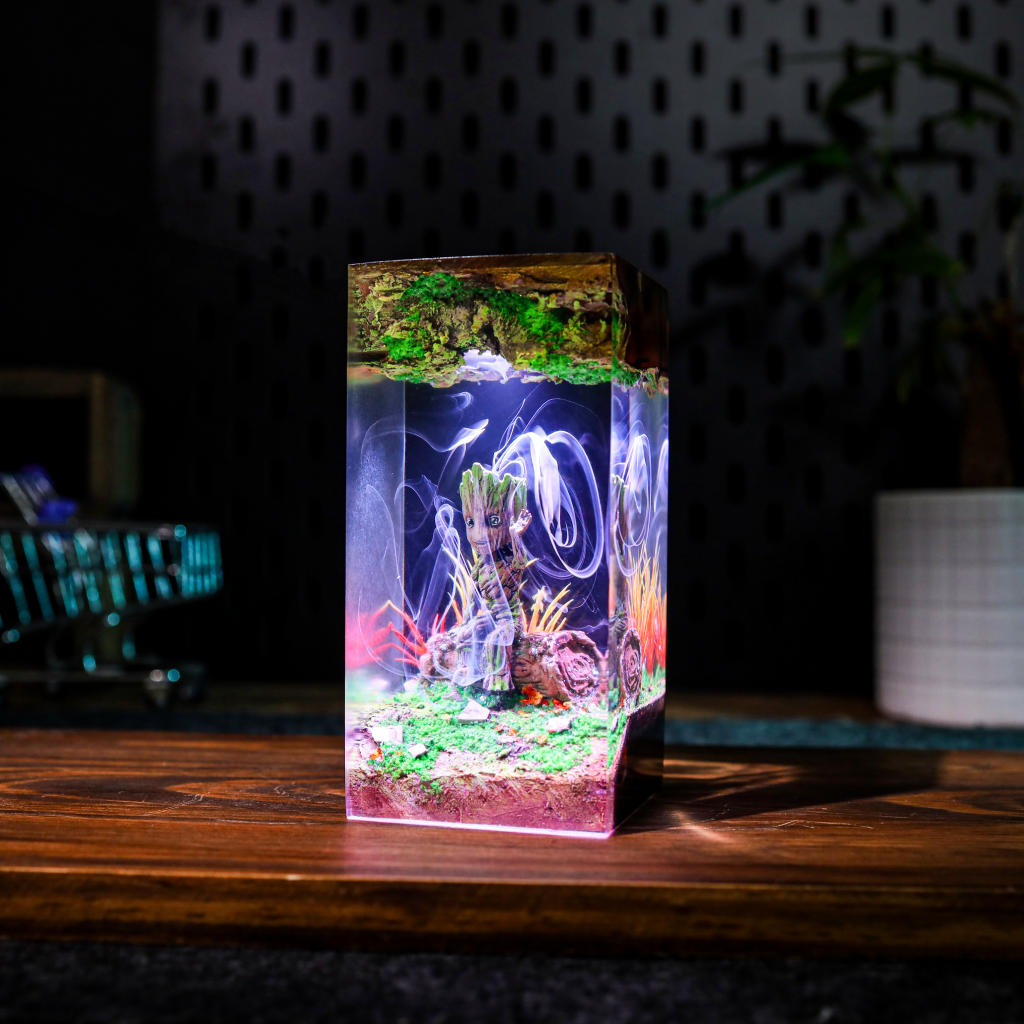 Baby Gro.ot Resin Lamp
