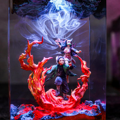 Demon Slayer Tanjiro & Nezuko Lamp Ver 2