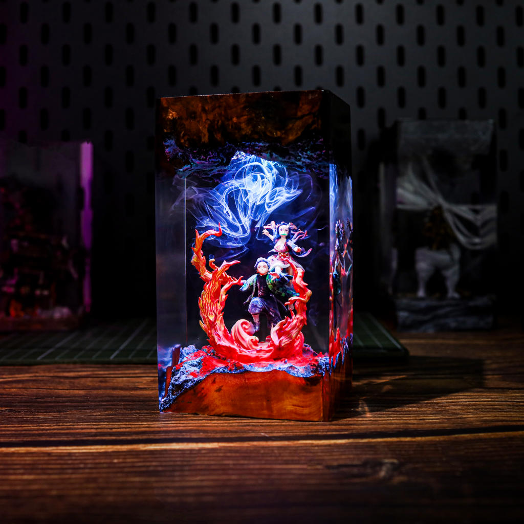 Demon Slayer Tanjiro & Nezuko Lamp Ver 2