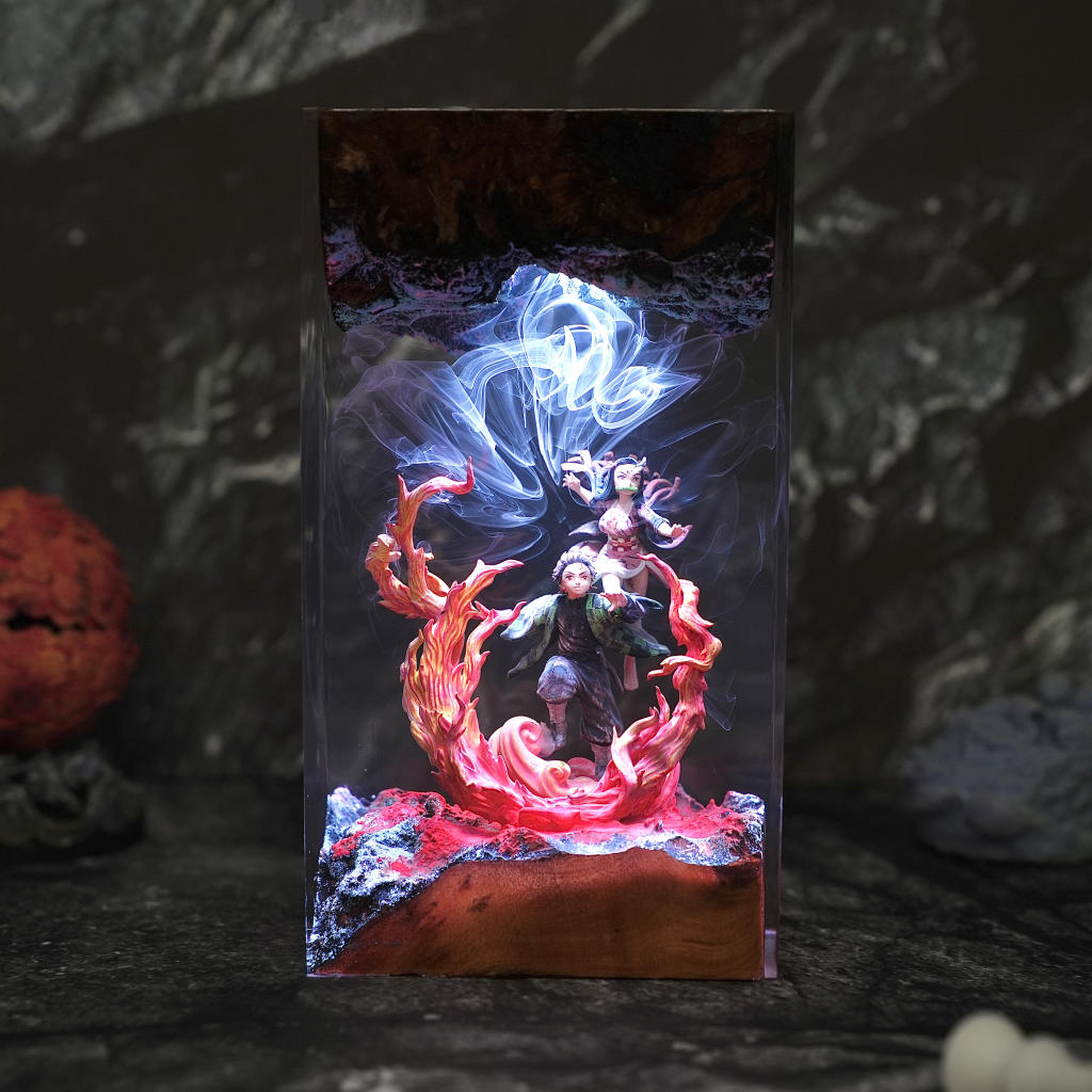 Demon Slayer Tanjiro & Nezuko Lamp Ver 2
