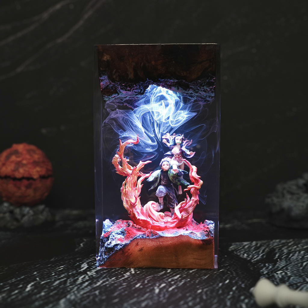 Demon Slayer Tanjiro & Nezuko Lamp Ver 2