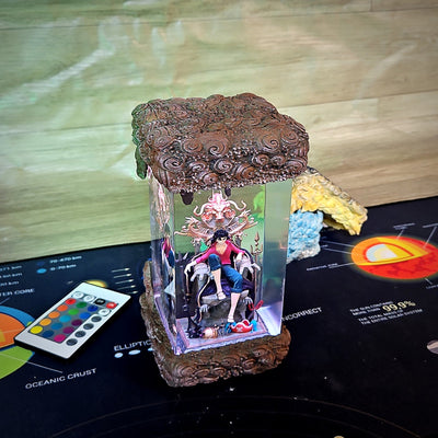 Luf.fy on Thro.ne One Pi.ece Resin Lamp