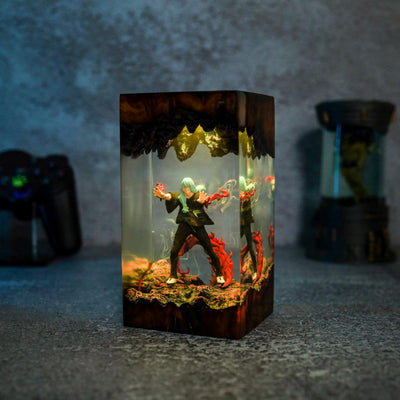 Ma,hi.to Anime Epoxy Resin Wood Lamp