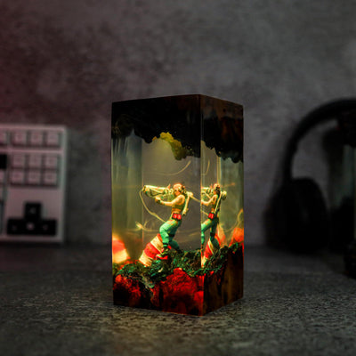 Raz.e Valor.ant Epoxy Resin Wood Lamp