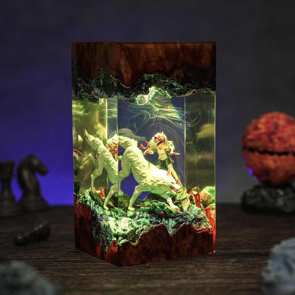 Princess Mono.noke Resin Lamp 2