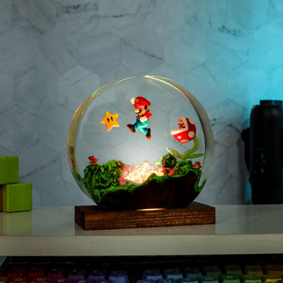 Circular Super Mario Night Light