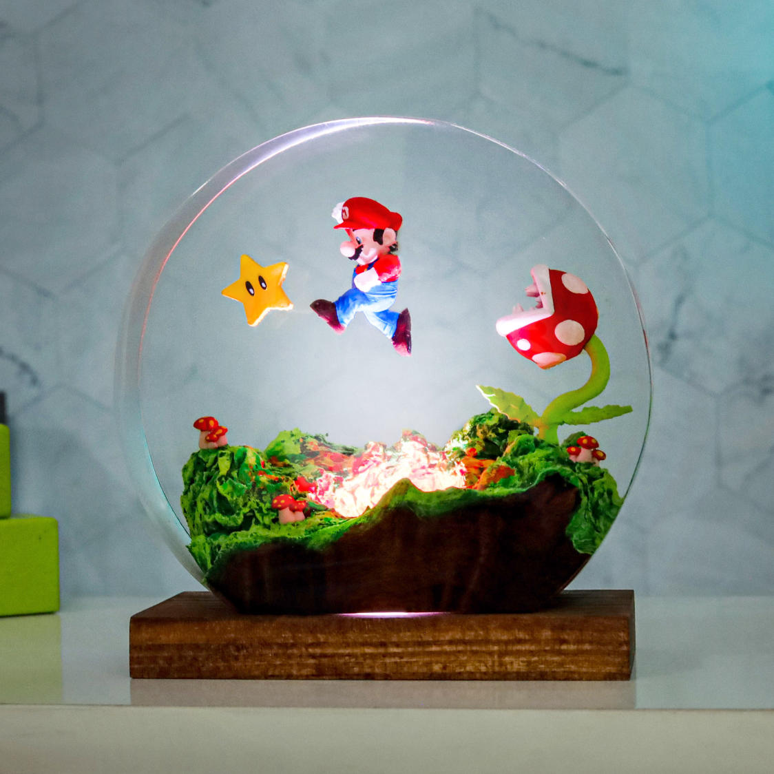 Circular Super Mario Night Light