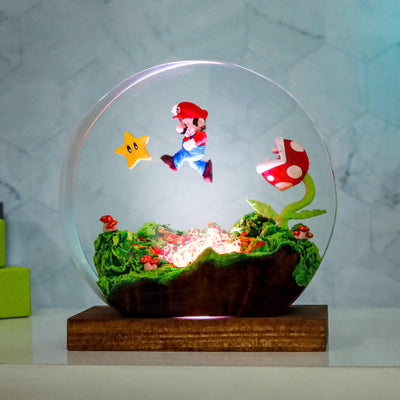 Circular Super Mario Night Light