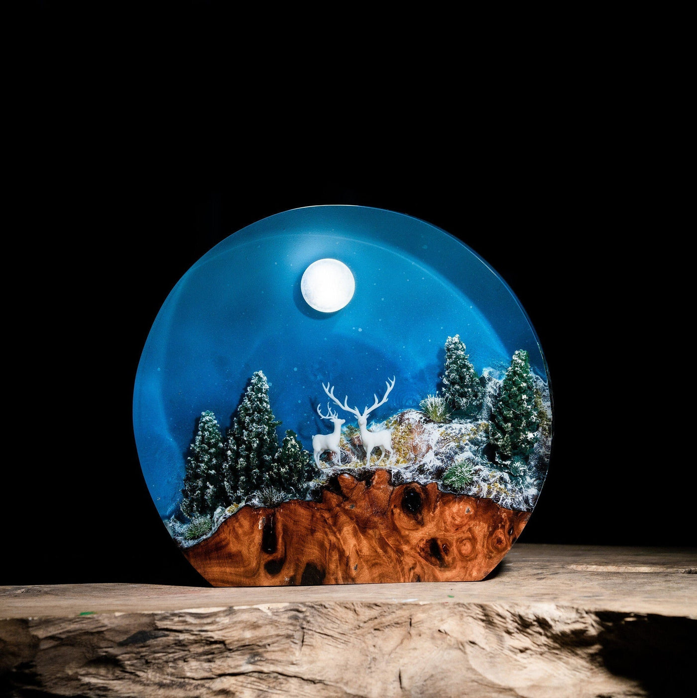 PINE FOREST Epoxy Lamp(SGR)