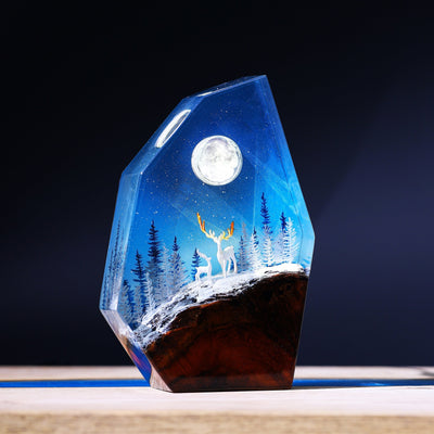 Aurora Borealis Lamp Howling Wolf Northern(SGR)