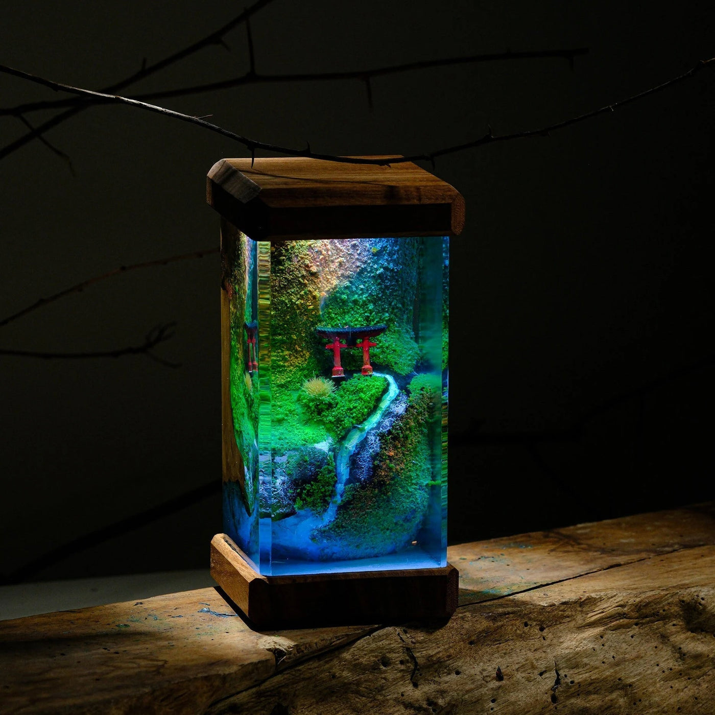 TORII GATE Beside Stream Resin Lamp(AR)