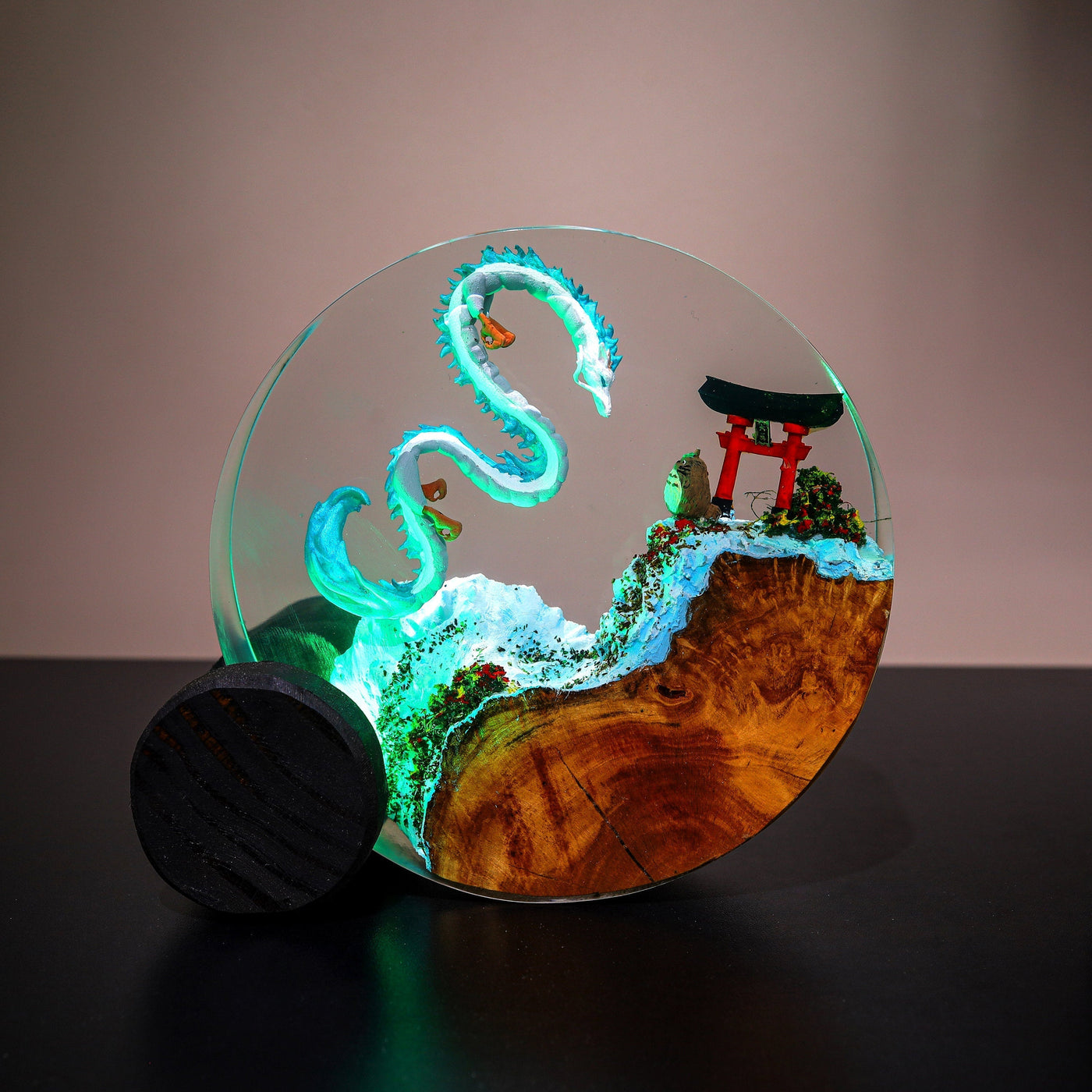 Japanese Dragon and To.rii Gate Epoxy Lamp(AR)